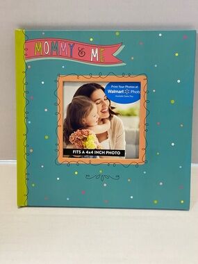 Mommy & Me Photo Album - Teal Polka Dot Cover-New